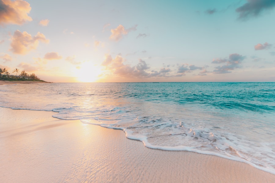 Mallorca beach at sunset